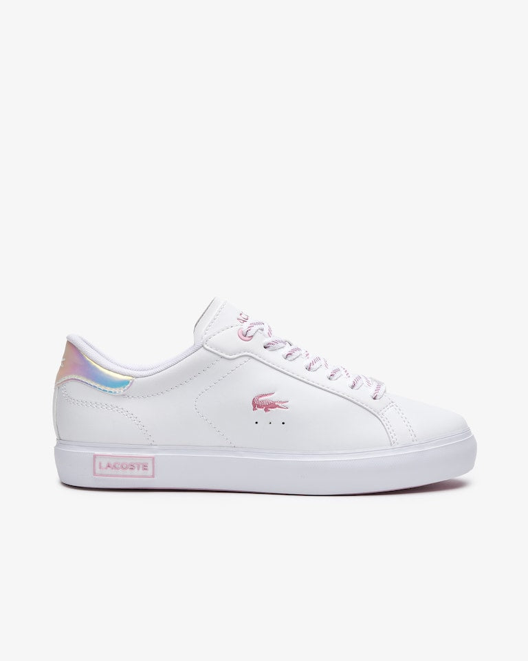 Lacoste Powercourt Leather Trainers - Size 8 Womens