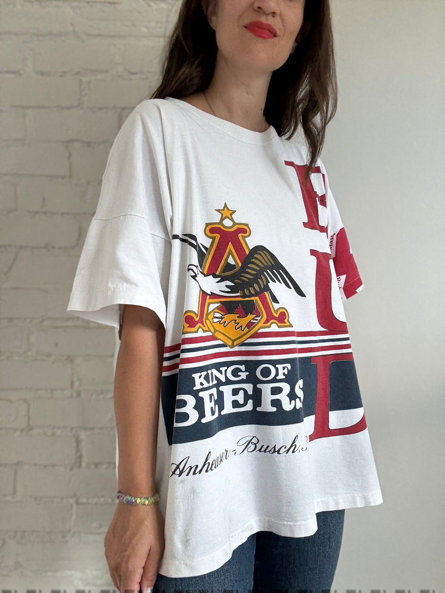 1996 Vintage Budweiser T-Shirt - Size XXL