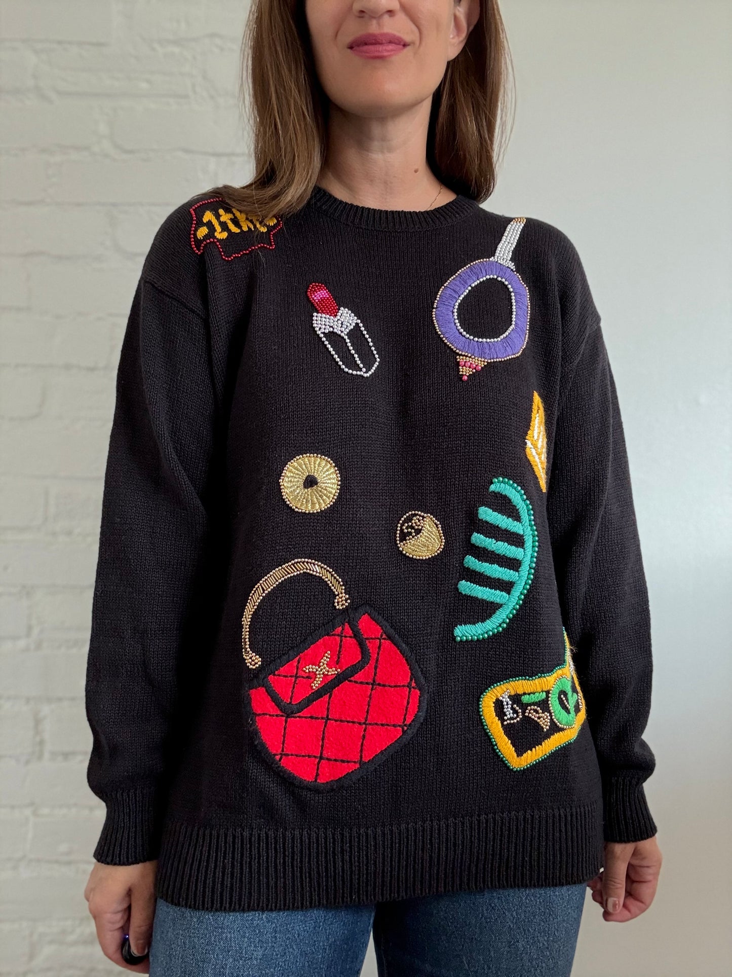 90s Beauty Knit Sweater - Size L