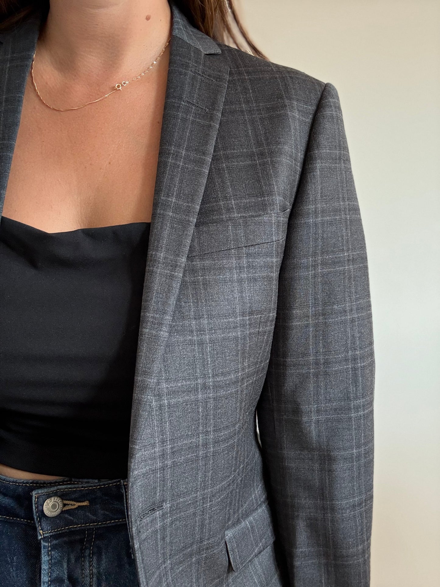 Tiger of Sweden Plaid Blazer - Size L
