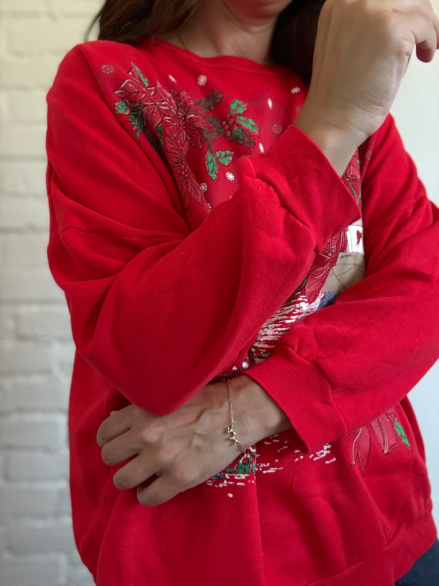 Vintage Christmas Holiday Sweater - Size L/XL