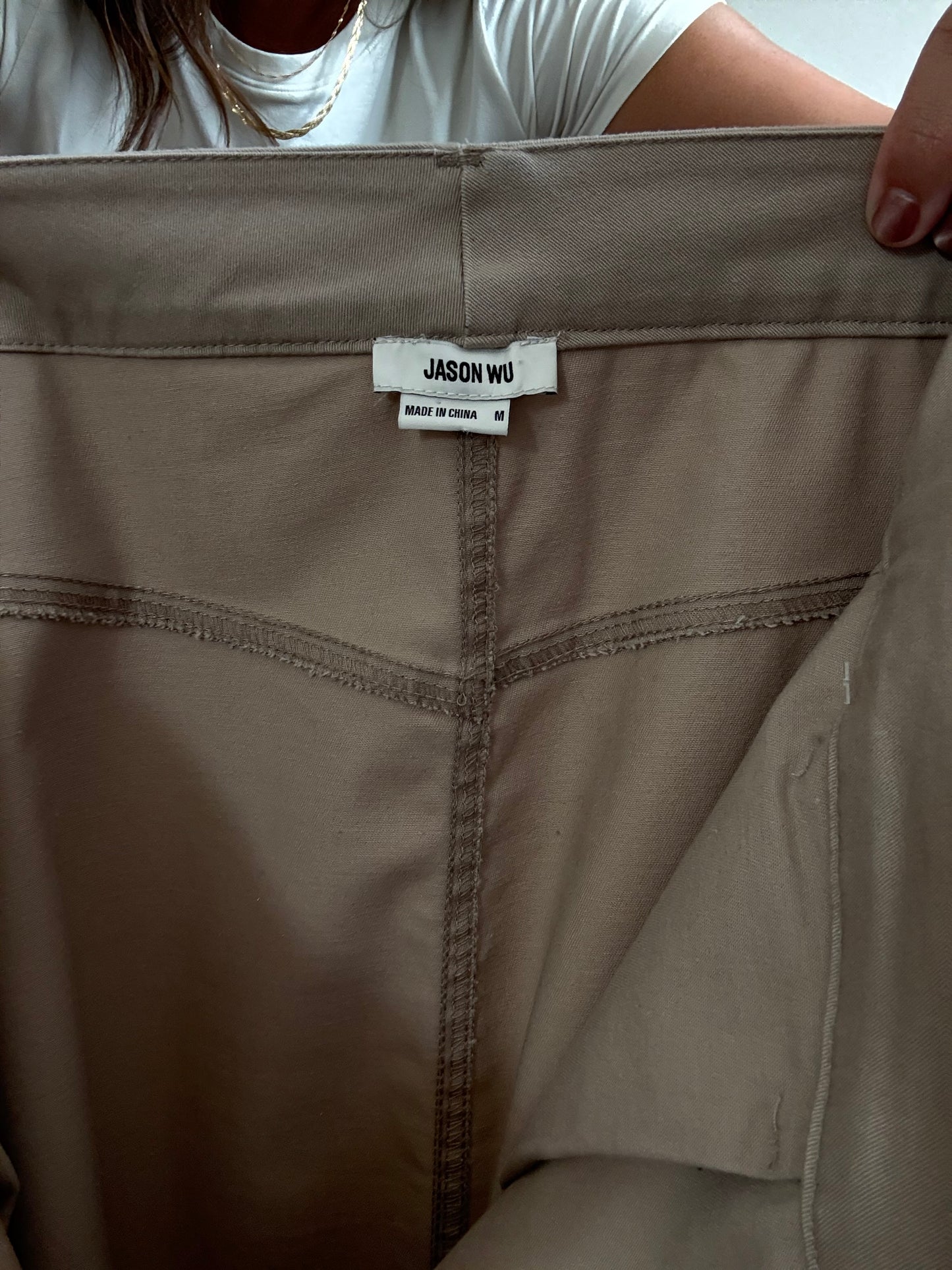 Jason Wu Tan Khaki Skirt - Size M