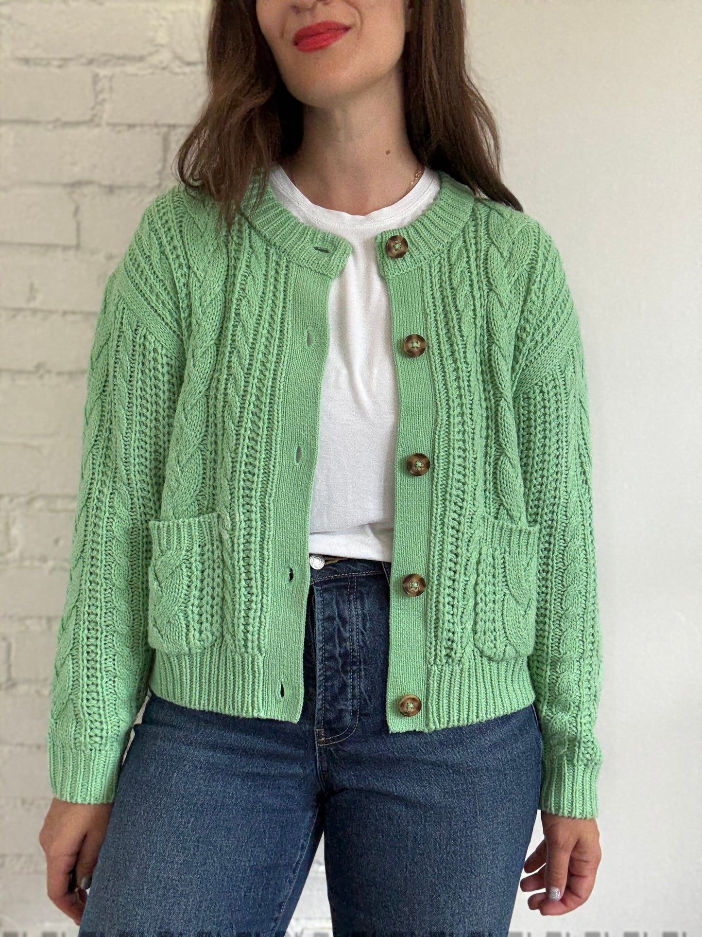 Ichi Ihalisia Knit Cardigan - Size M (oversized)