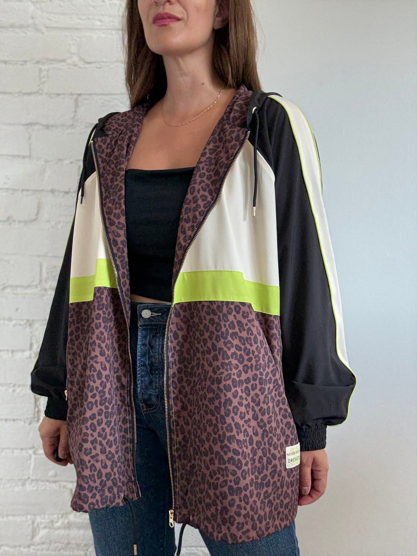 Never Fully Dressed Leopard Windbreaker - Size 20