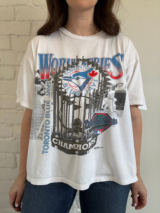 92' World Series Blue Jays T-Shirt - Sz.XL