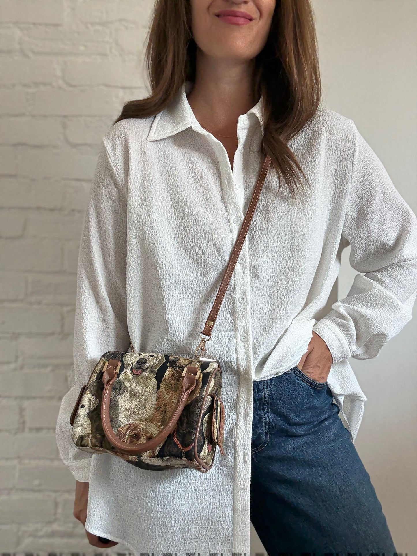 Labrador Canvas Bucket Purse
