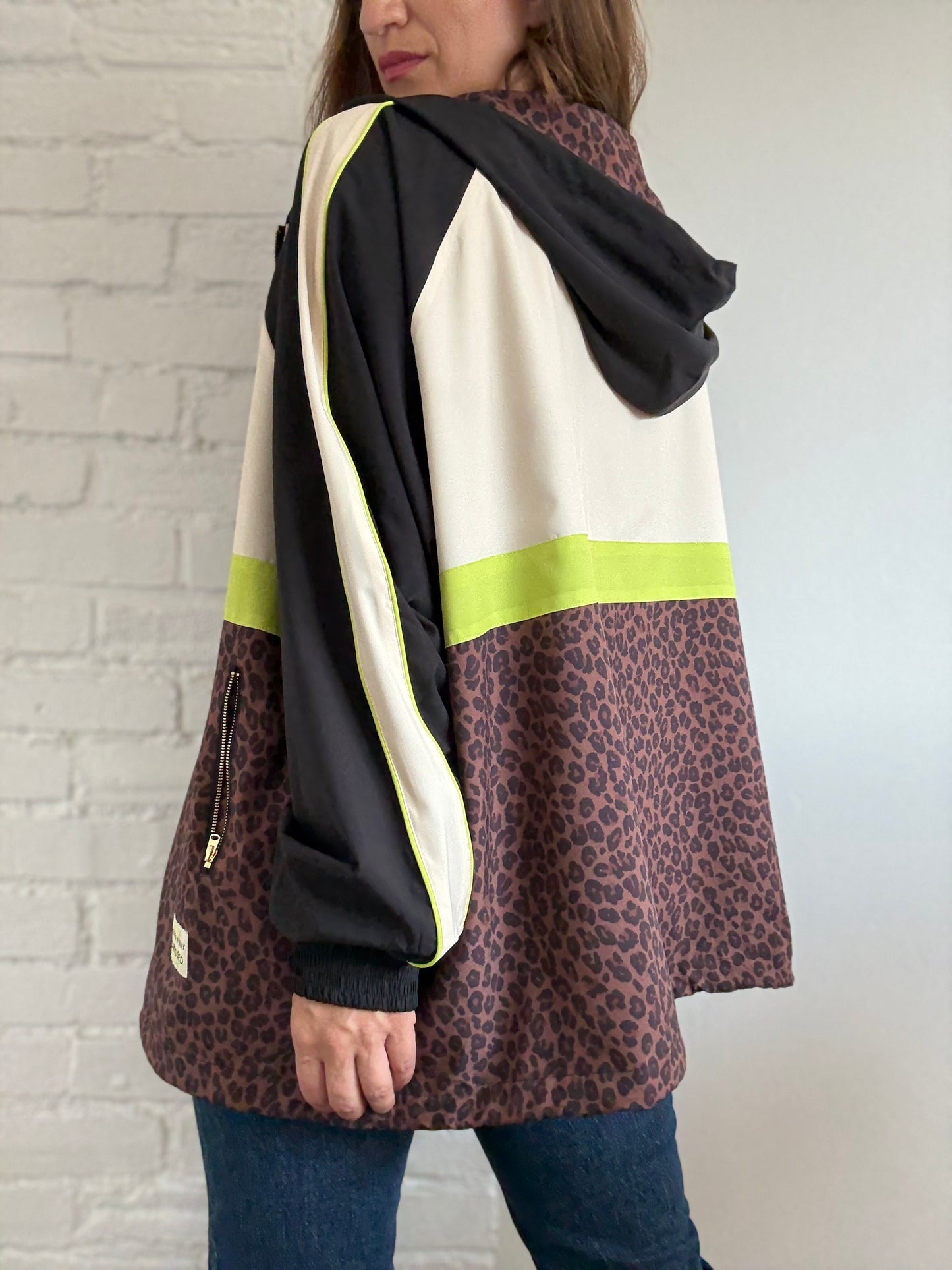 Never Fully Dressed Leopard Windbreaker - Size 20
