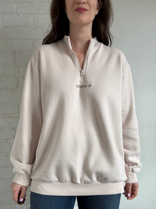 adidas Originals Trefoil Linear' 1/2 Zip - Sz. XL