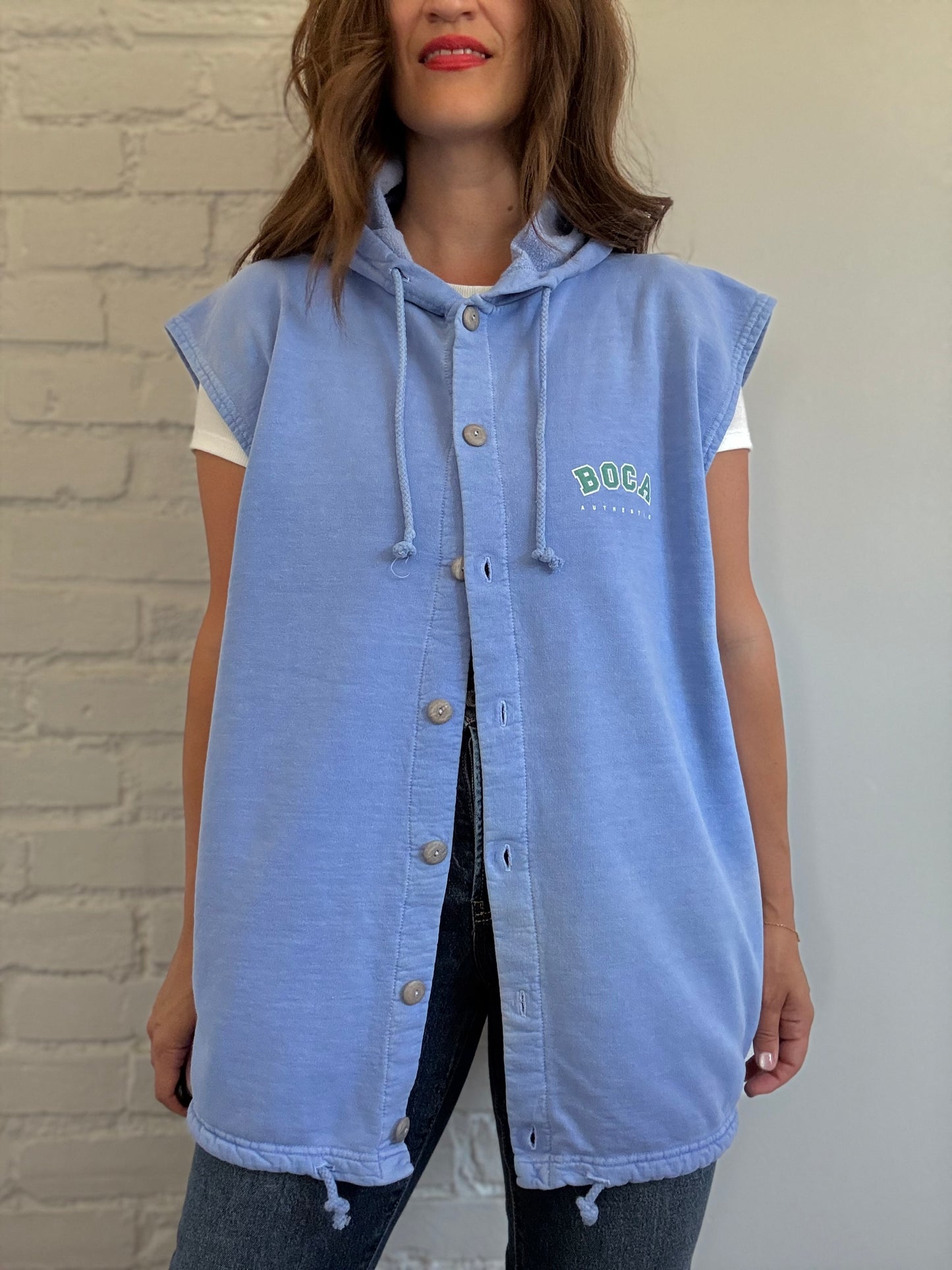 Vintage BOCA Hoodie Vest - Size XL