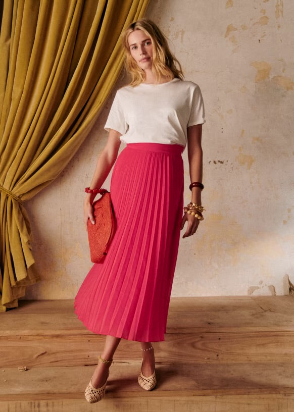 Sézane Blue Dune Skirt - Size 42 or L