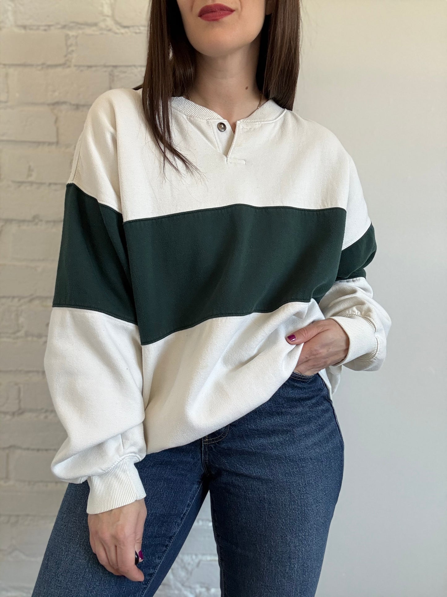 Vintage Rugby Crewneck Sweater - Sz. XL