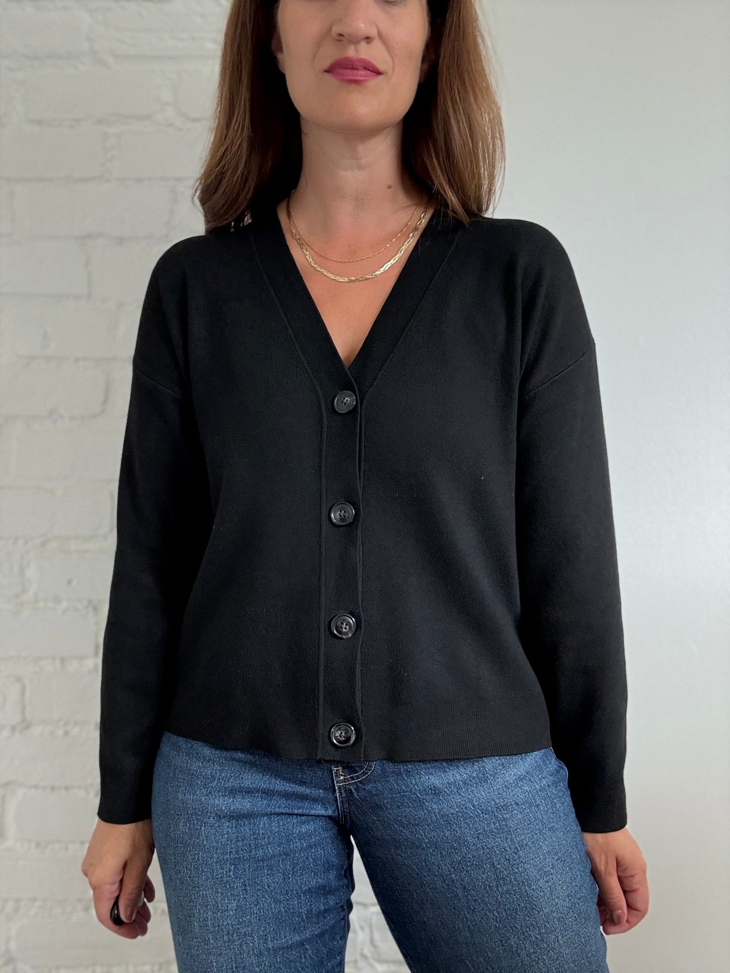 Mango Button Knit Cardigan - Size S