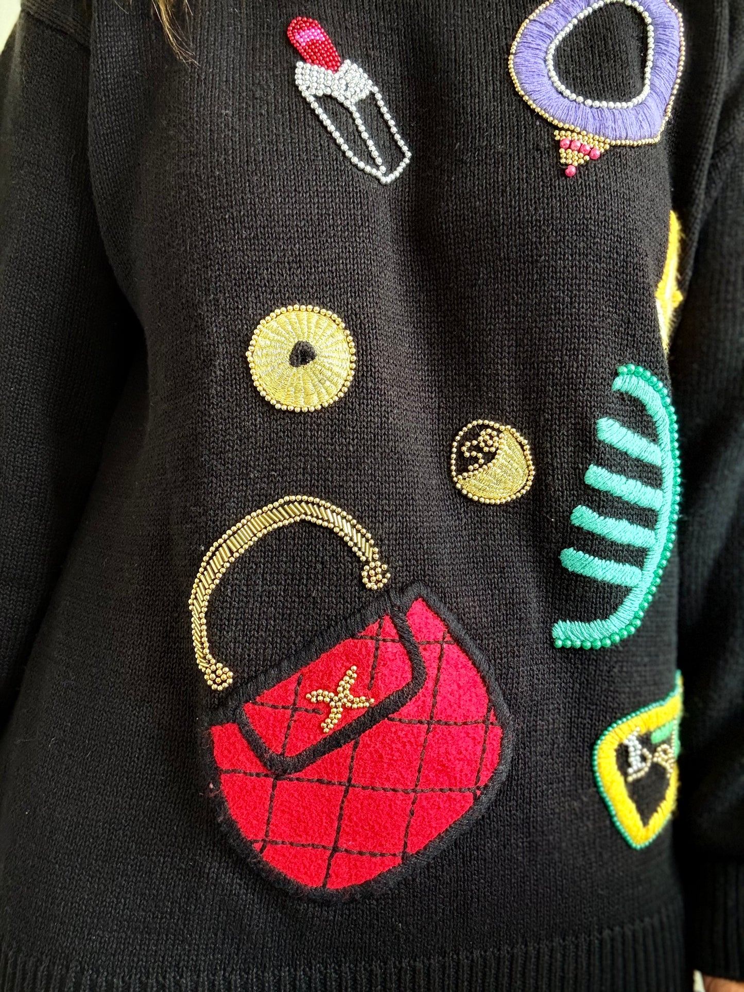 90s Beauty Knit Sweater - Size L
