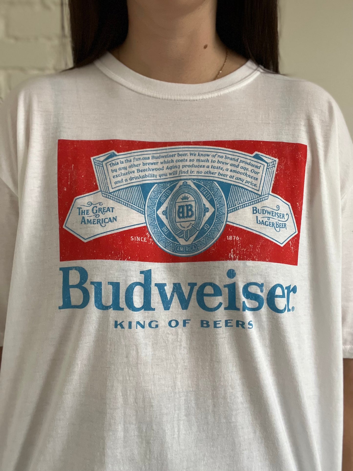 Oversized Budweiser T-Shirt - Size XL