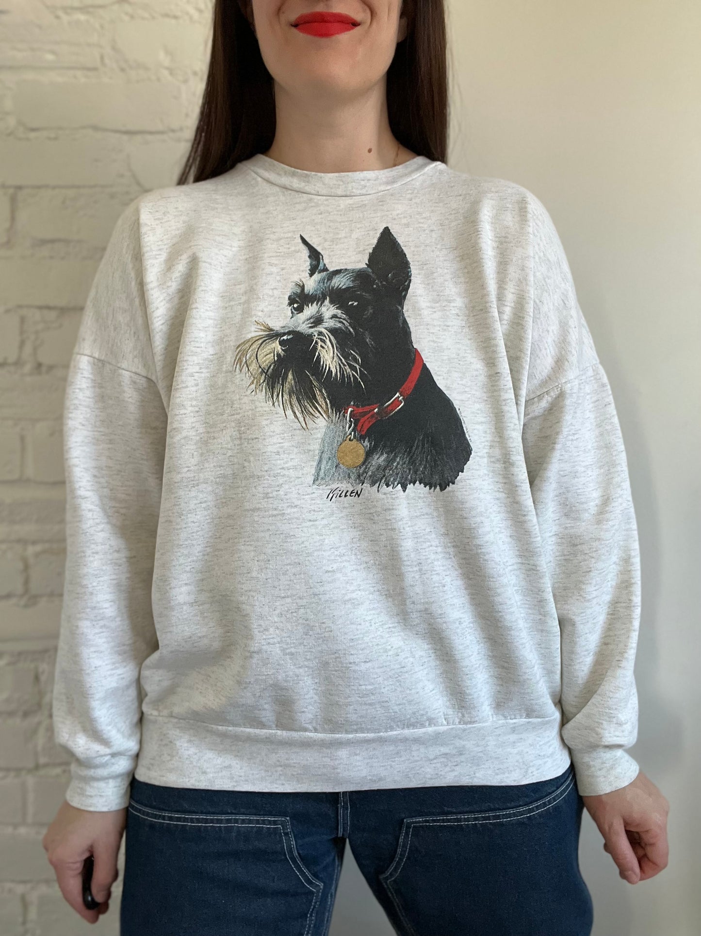 Vintage Schnauzer Sweatshirt - Size L