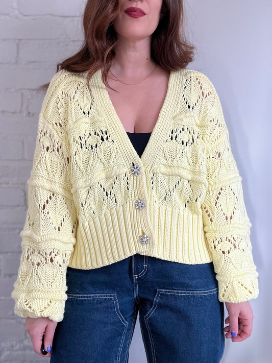 Chunky Sparkle Cardigan - Size L