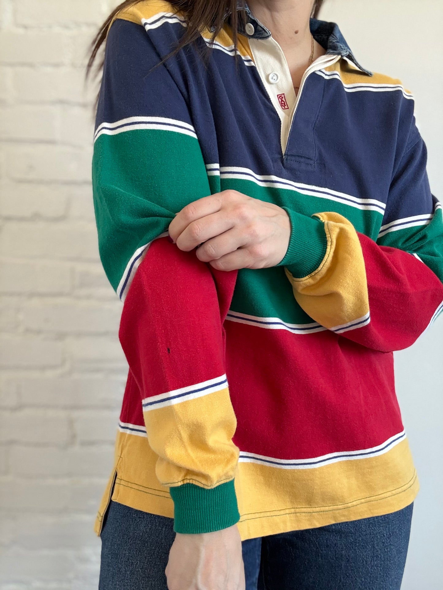 Multi-colour Rugby Top - Sz. XL