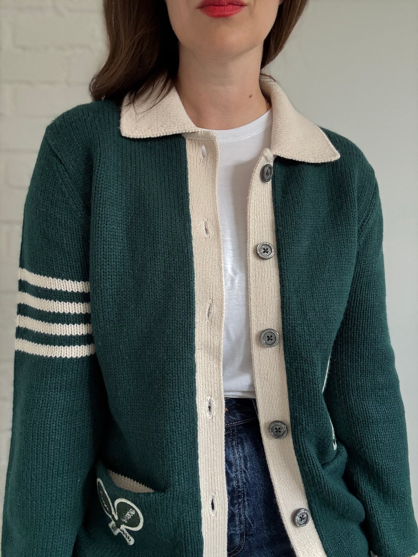 Teenie Weenie Tennis Club Cardigan - Size M/L