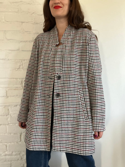 Autumn Spice Houndstooth Jacket - XL