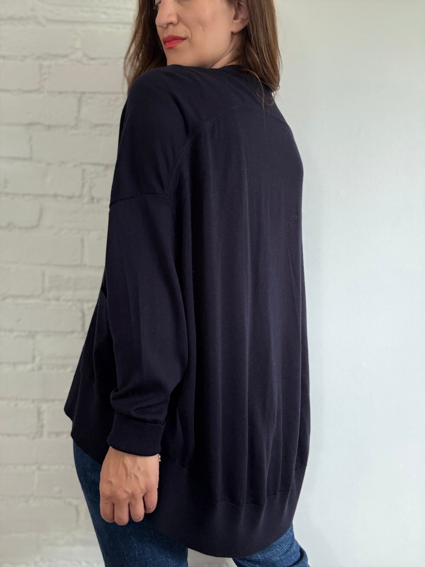 COS Draped Back Cardigan - Size M