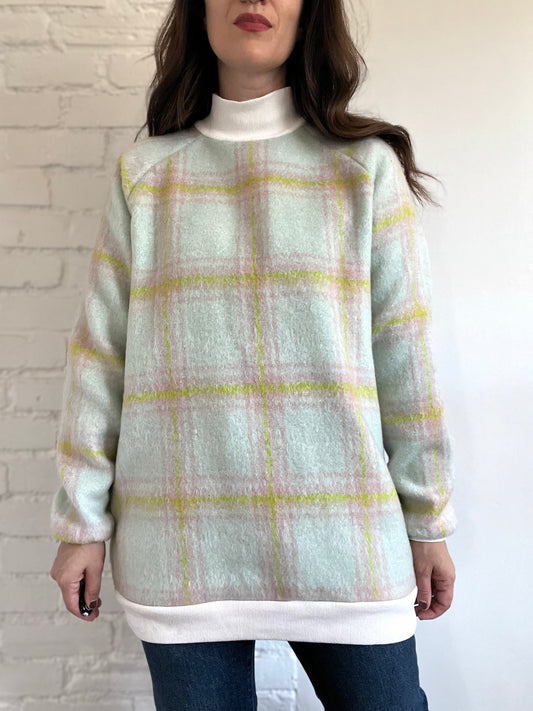 Apres Ski Plaid Sweater - Sz. XS/S/M