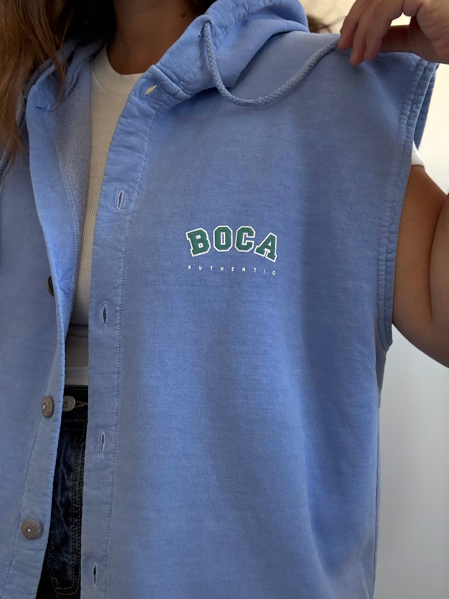 Vintage BOCA Hoodie Vest - Size XL