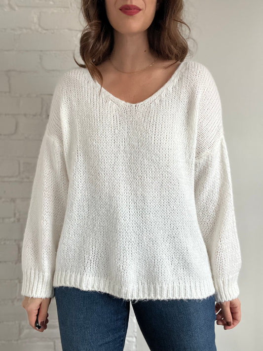 Luxury Delicate Knit Sweater - Sz. L