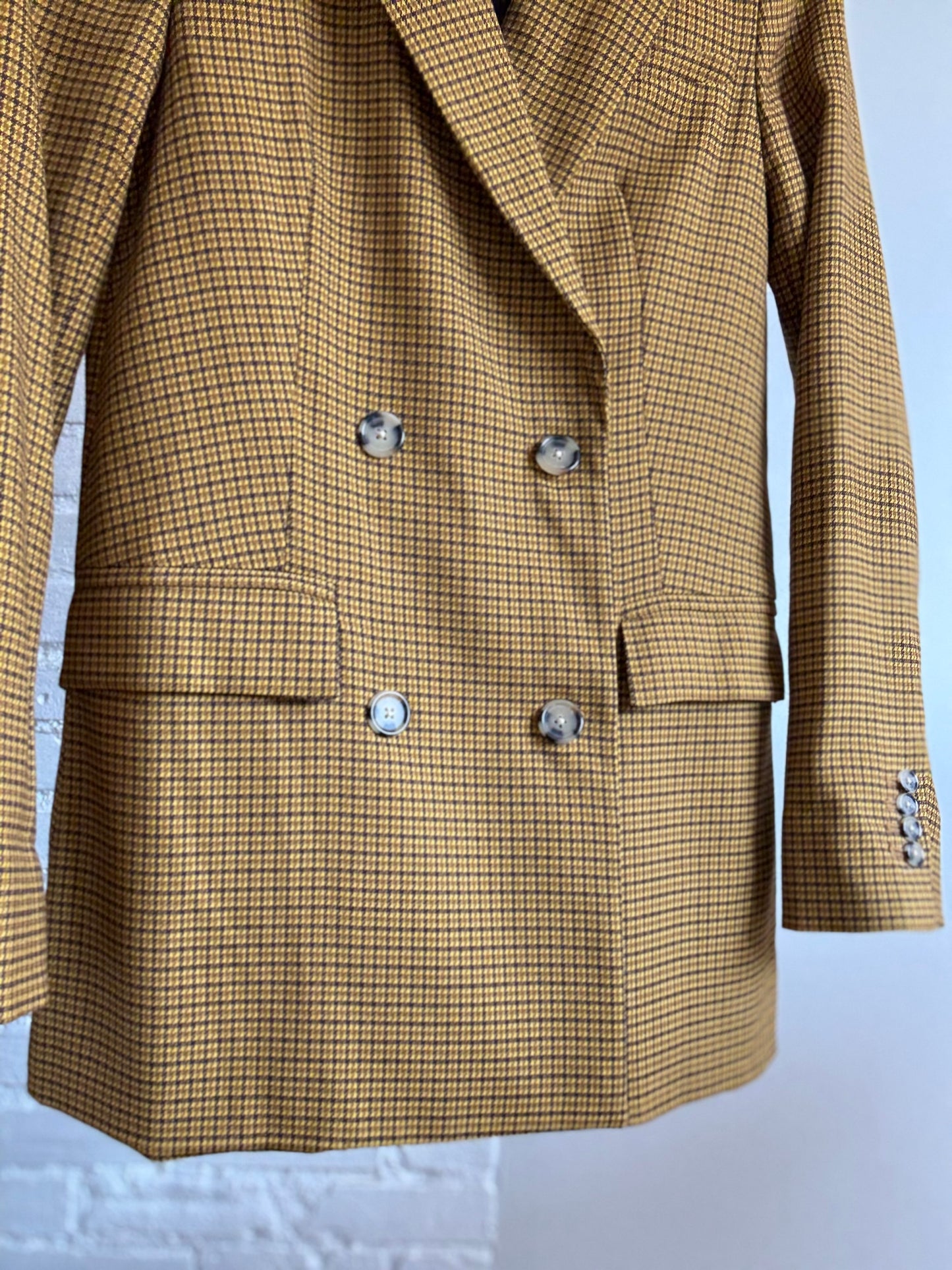 Little Moon Caluna Check Blazer - Size XS