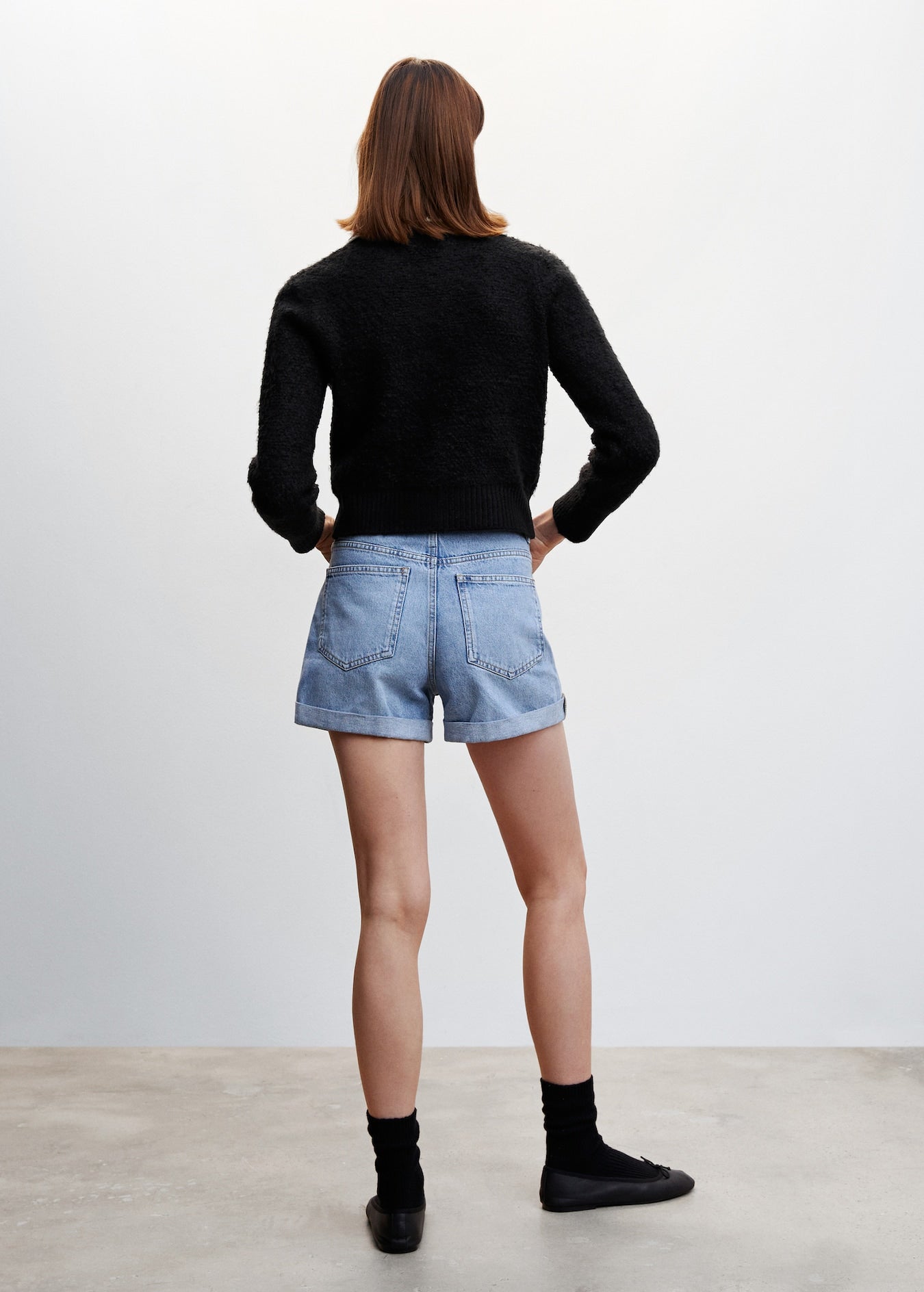 Mango Contrast Trims Sweater - Size L