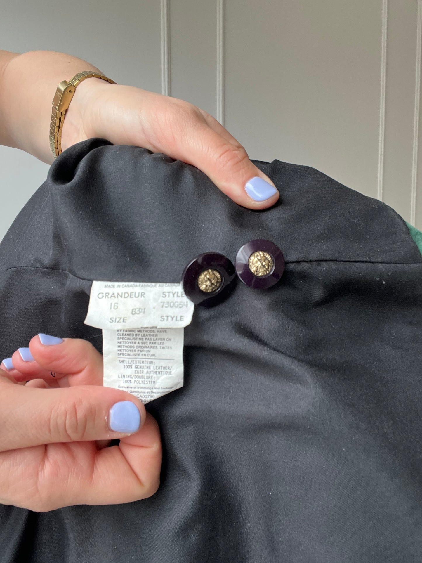 Multicolour Suede Jacket - Sz. 16 or XL