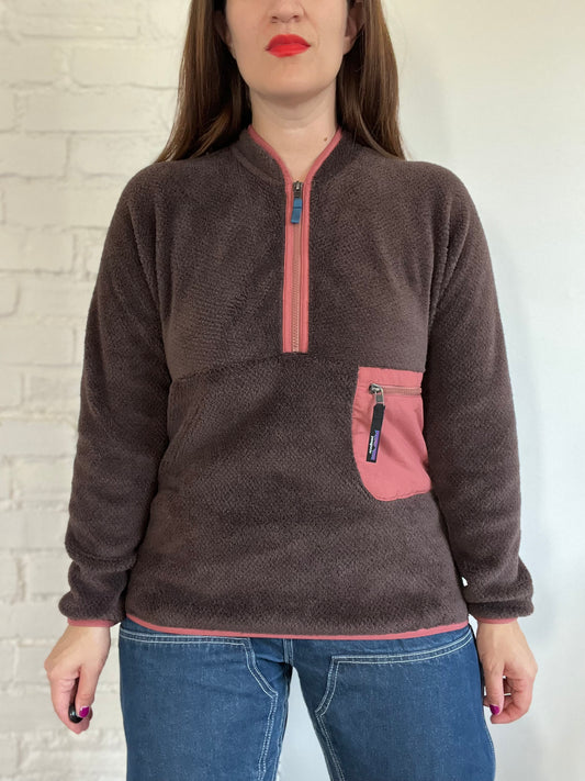 Patagonia Chocolate Brown Pullover - M
