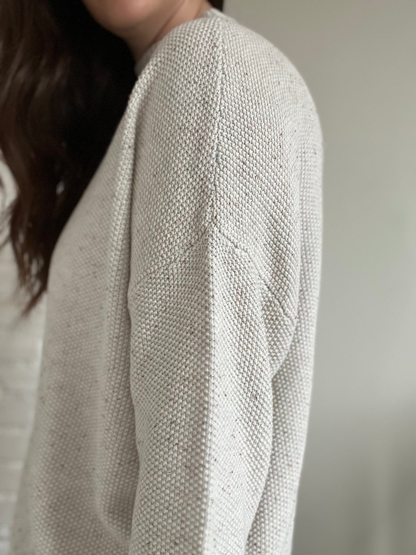 Neutral Waffle Pullover - Sz. XL/XXL