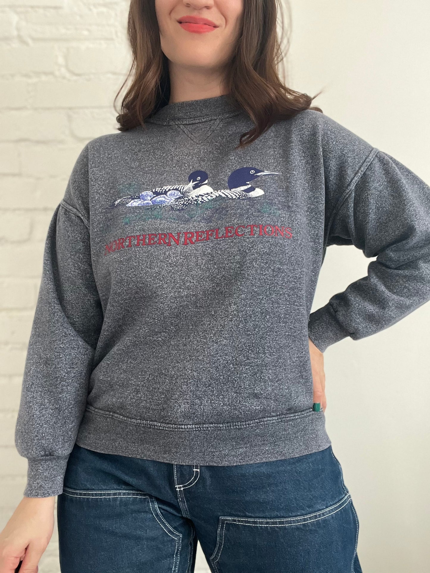 Northern Reflections Loon Sweater - M