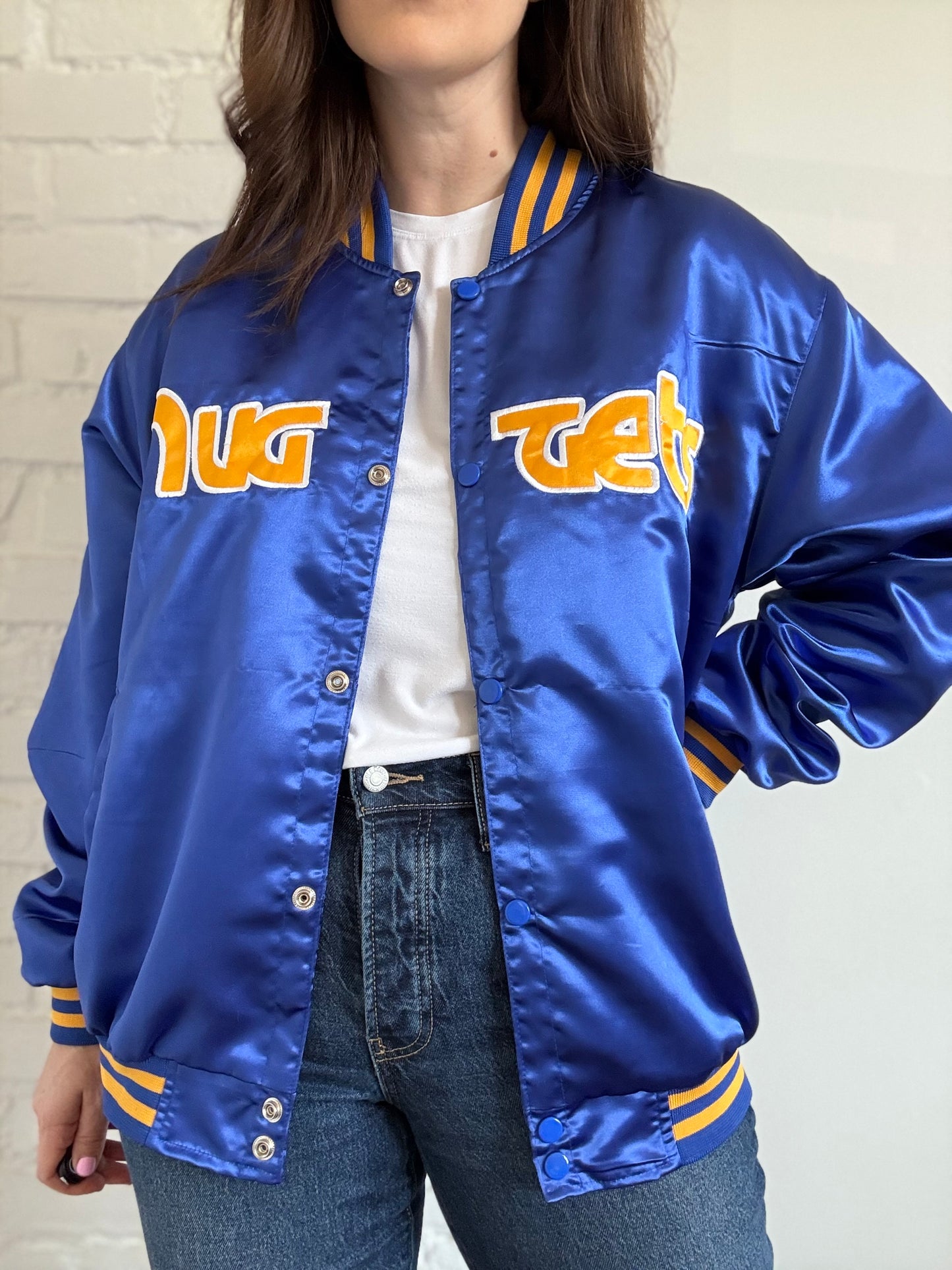 Vintage NBA Nuggets Satin Bomber - Sz. M/L