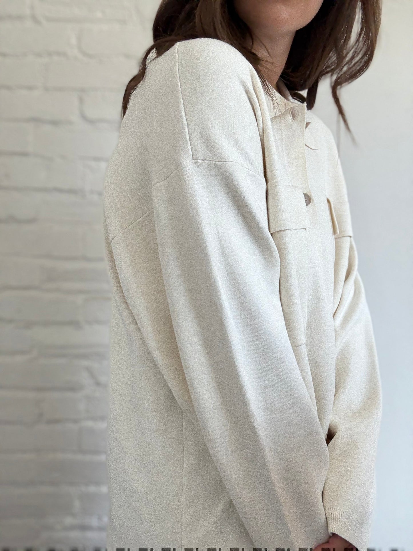 Aritzia Ronnie Oatmeal Sweater - Size L