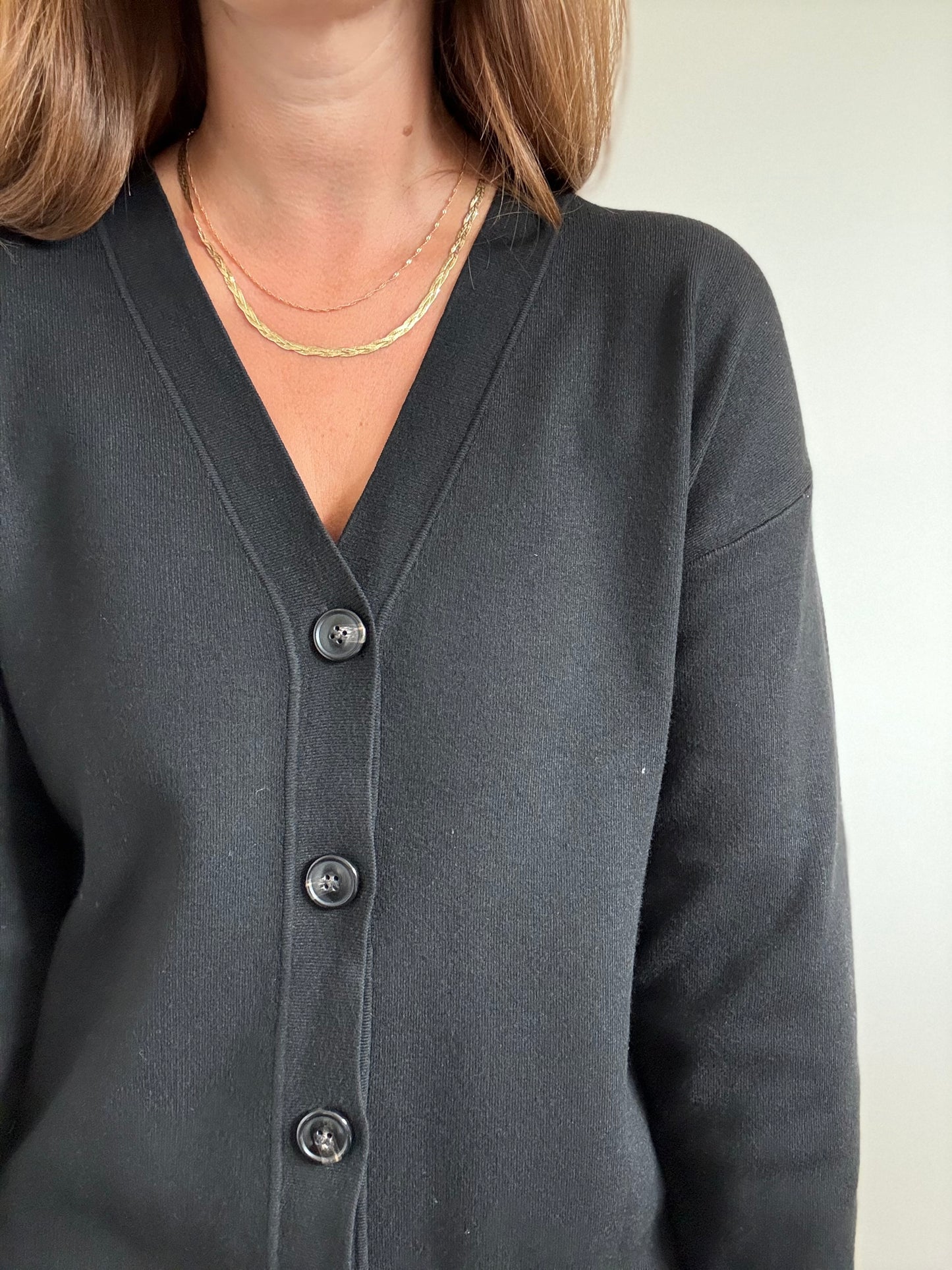 Mango Button Knit Cardigan - Size S