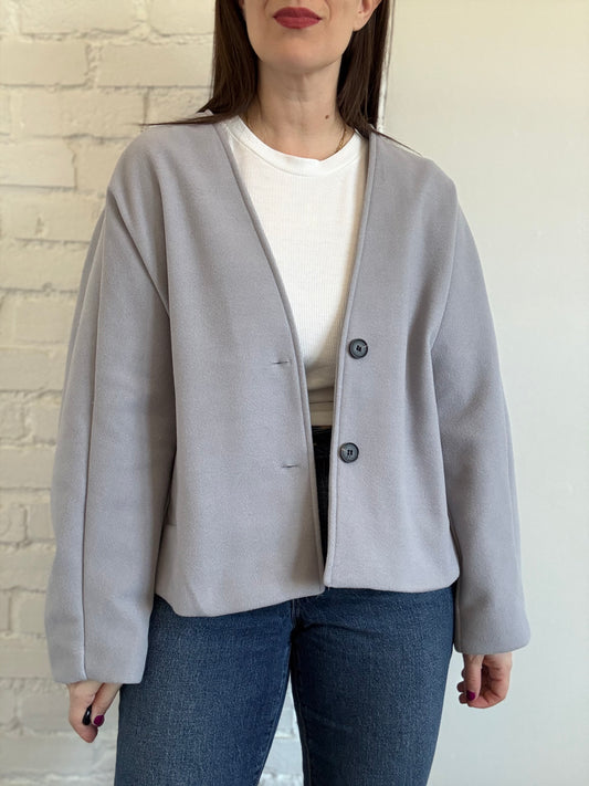 Loose Balloon Wool Jacket - Sz. XL