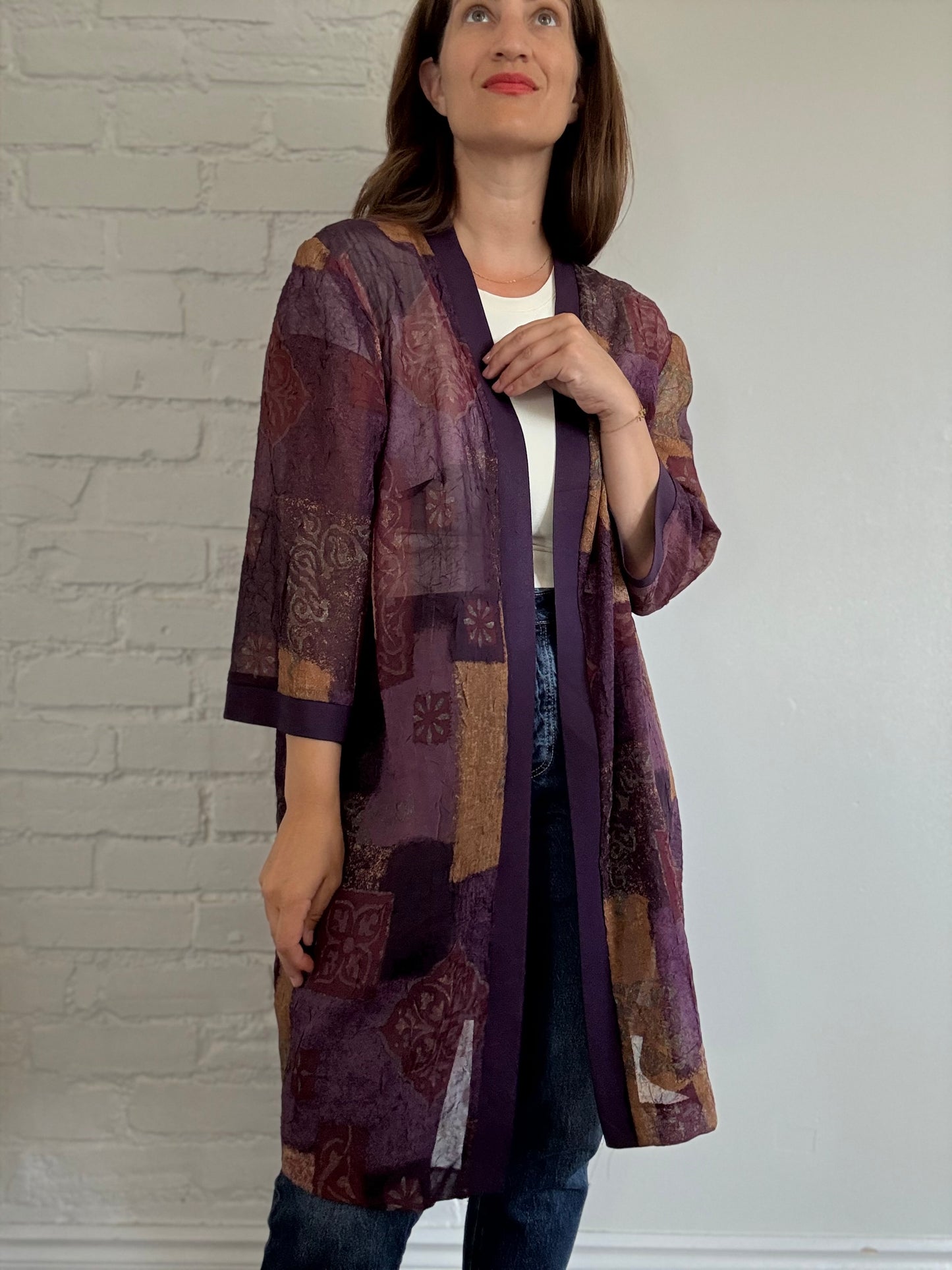 Sheer Duster Cardigan - Size L/XL