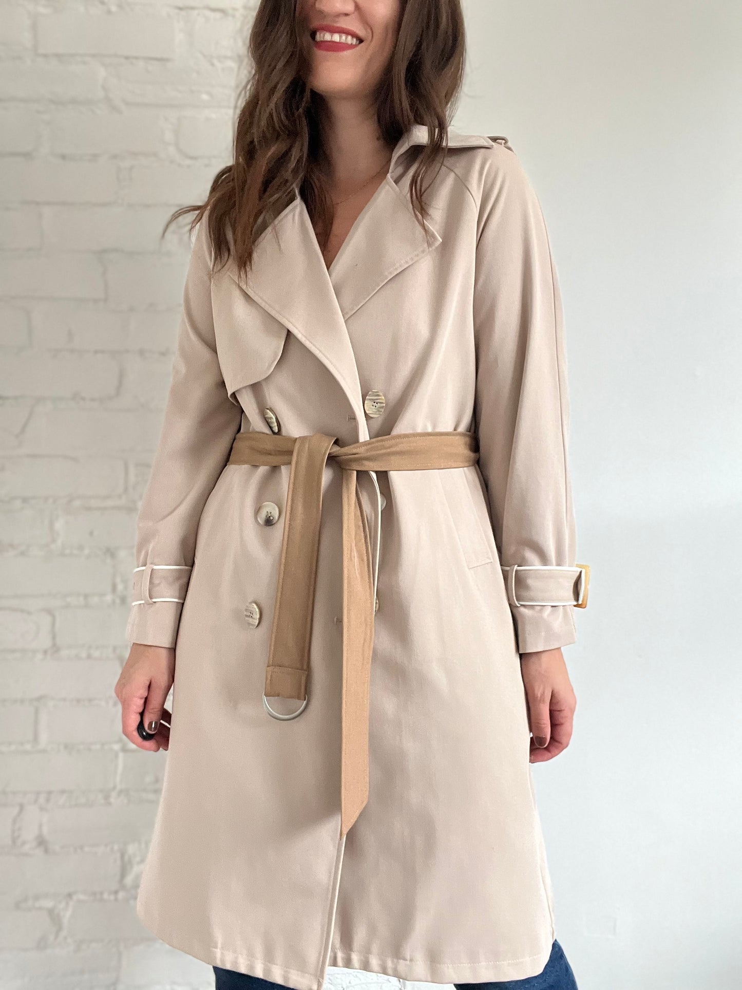Pleated Trench Coat - M/L