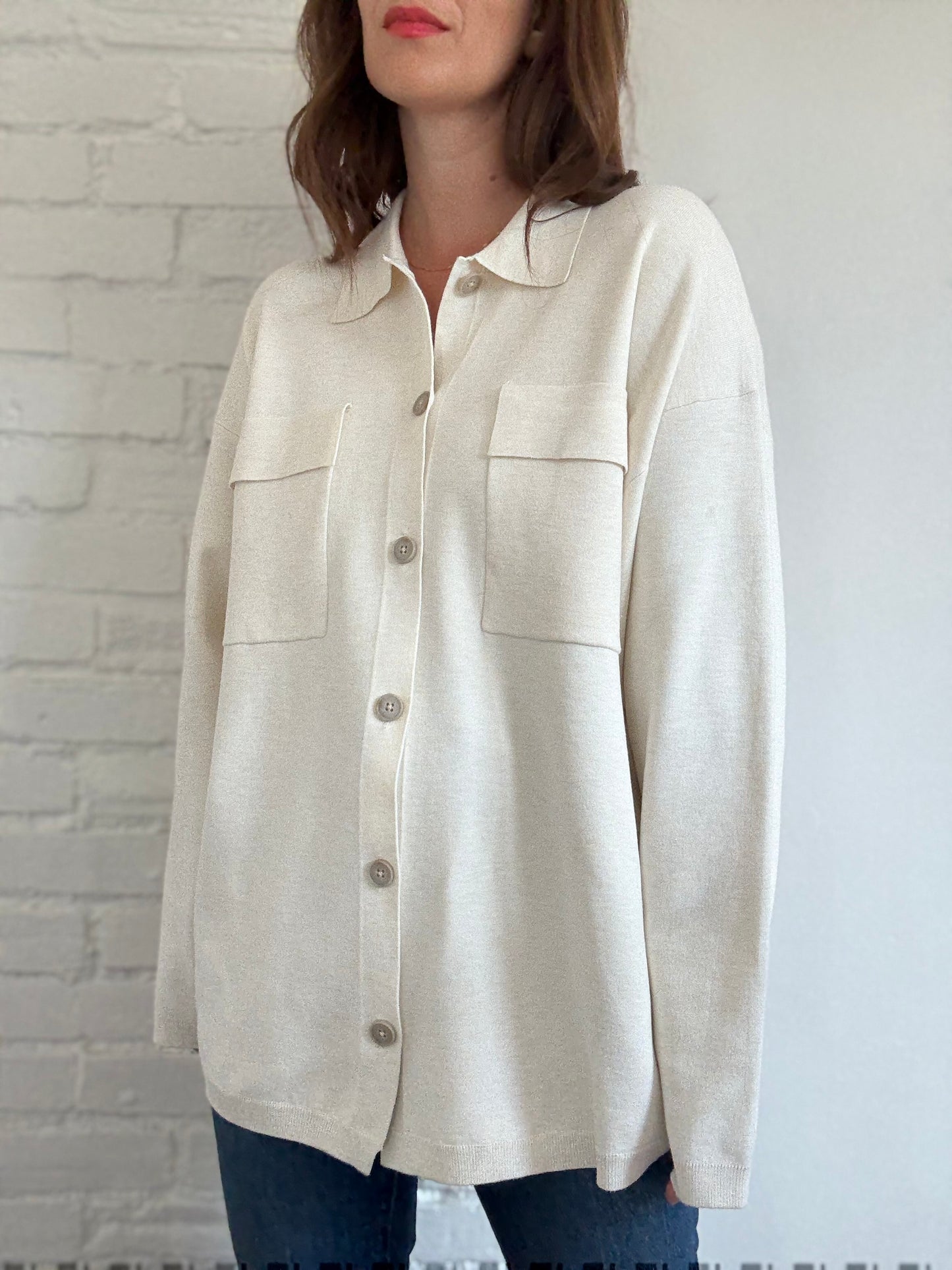 Aritzia Ronnie Oatmeal Sweater - Size L