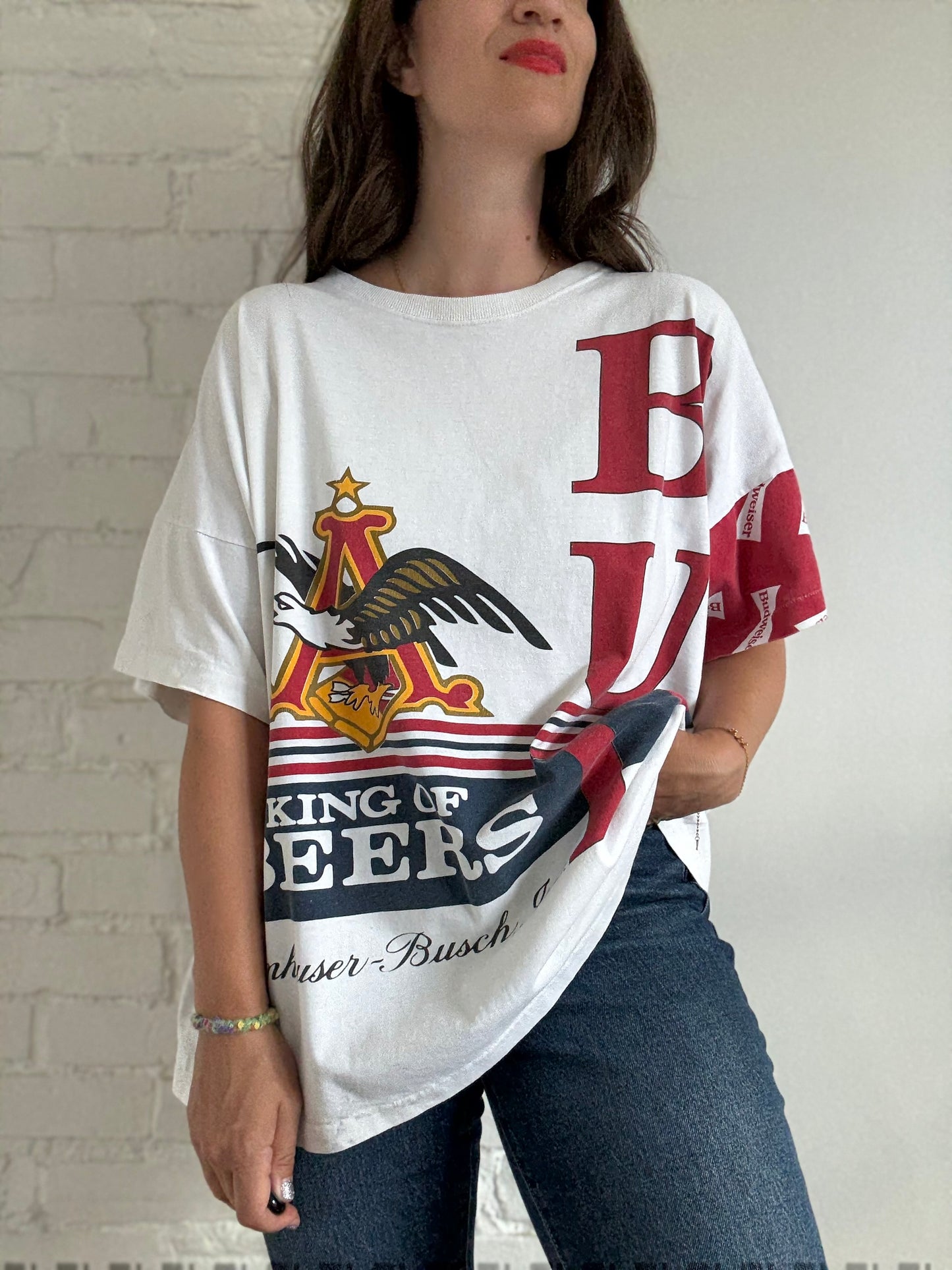 1996 Vintage Budweiser T-Shirt - Size XXL