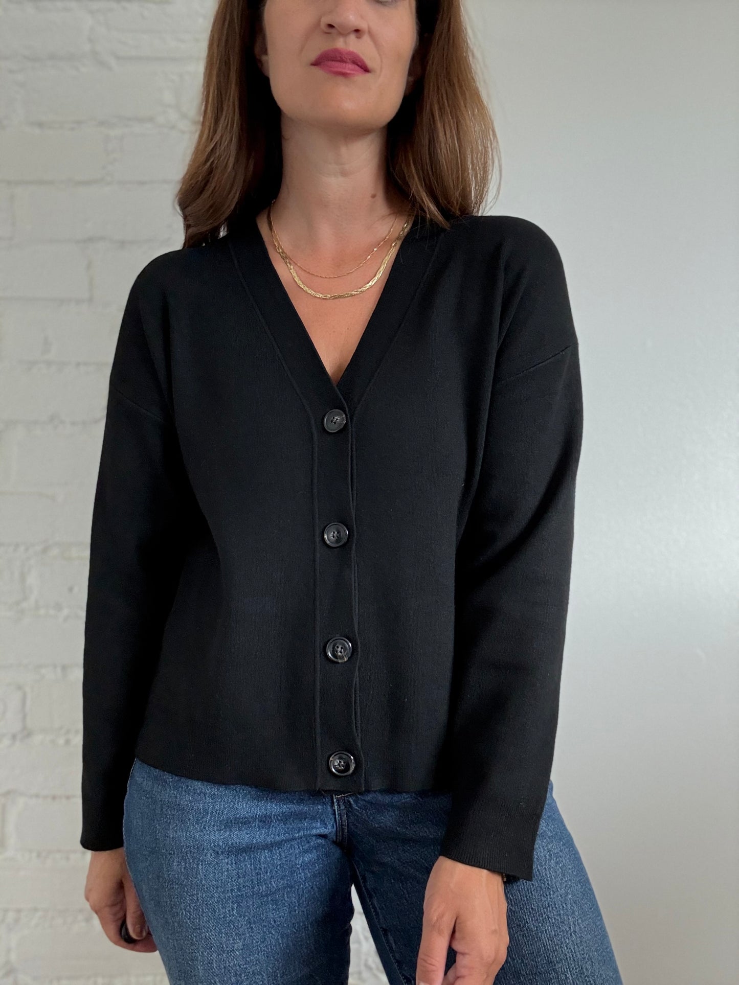 Mango Button Knit Cardigan - Size S
