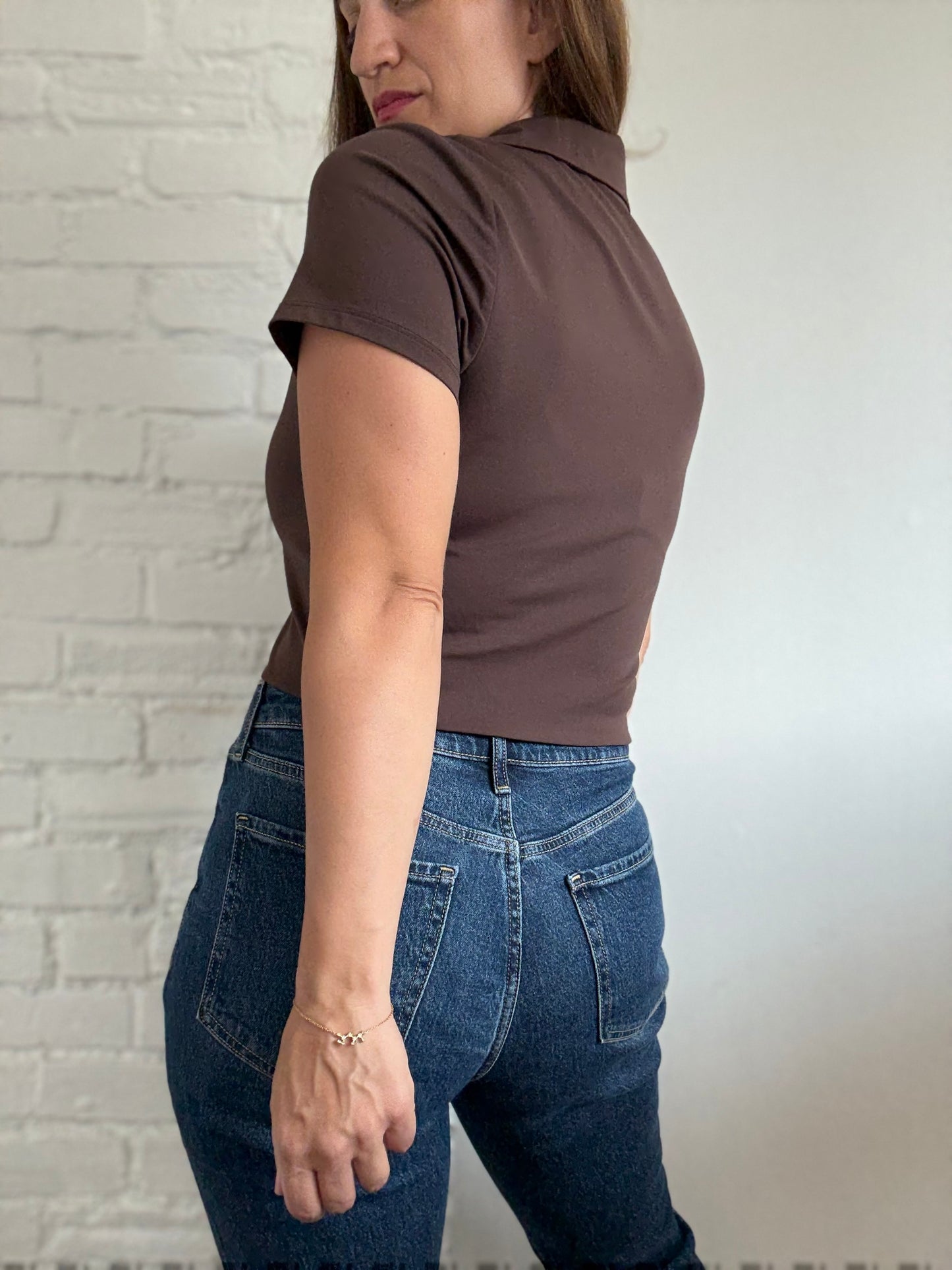 Babaton Contour Chocolate Polo - Size XL