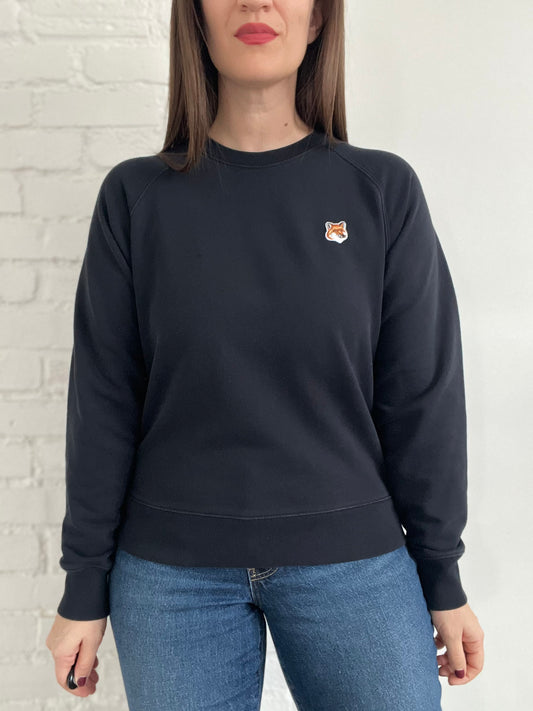Maison Kitsune Fox Head Patch Sweater - M/L