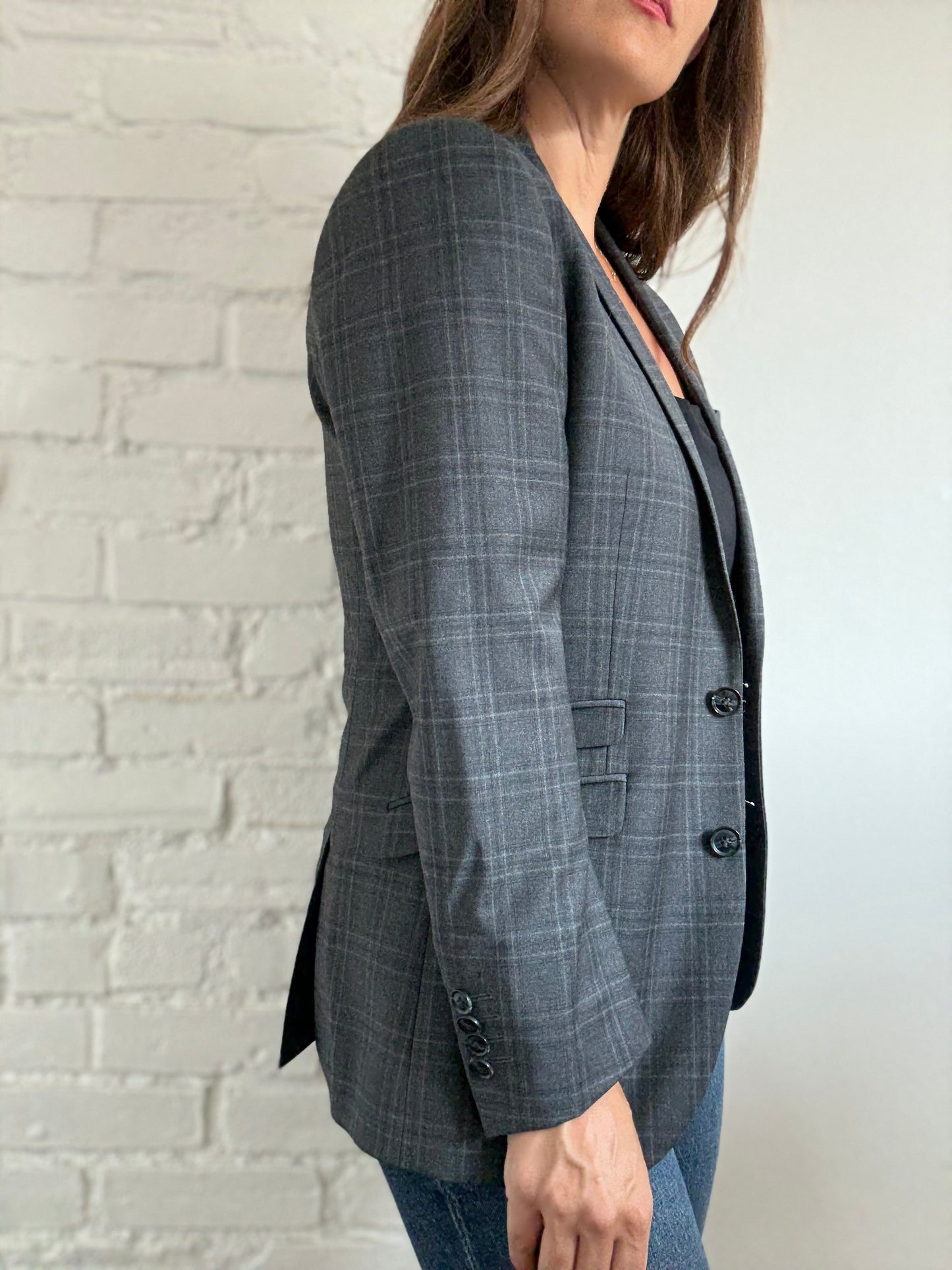 Tiger of Sweden Plaid Blazer - Size L