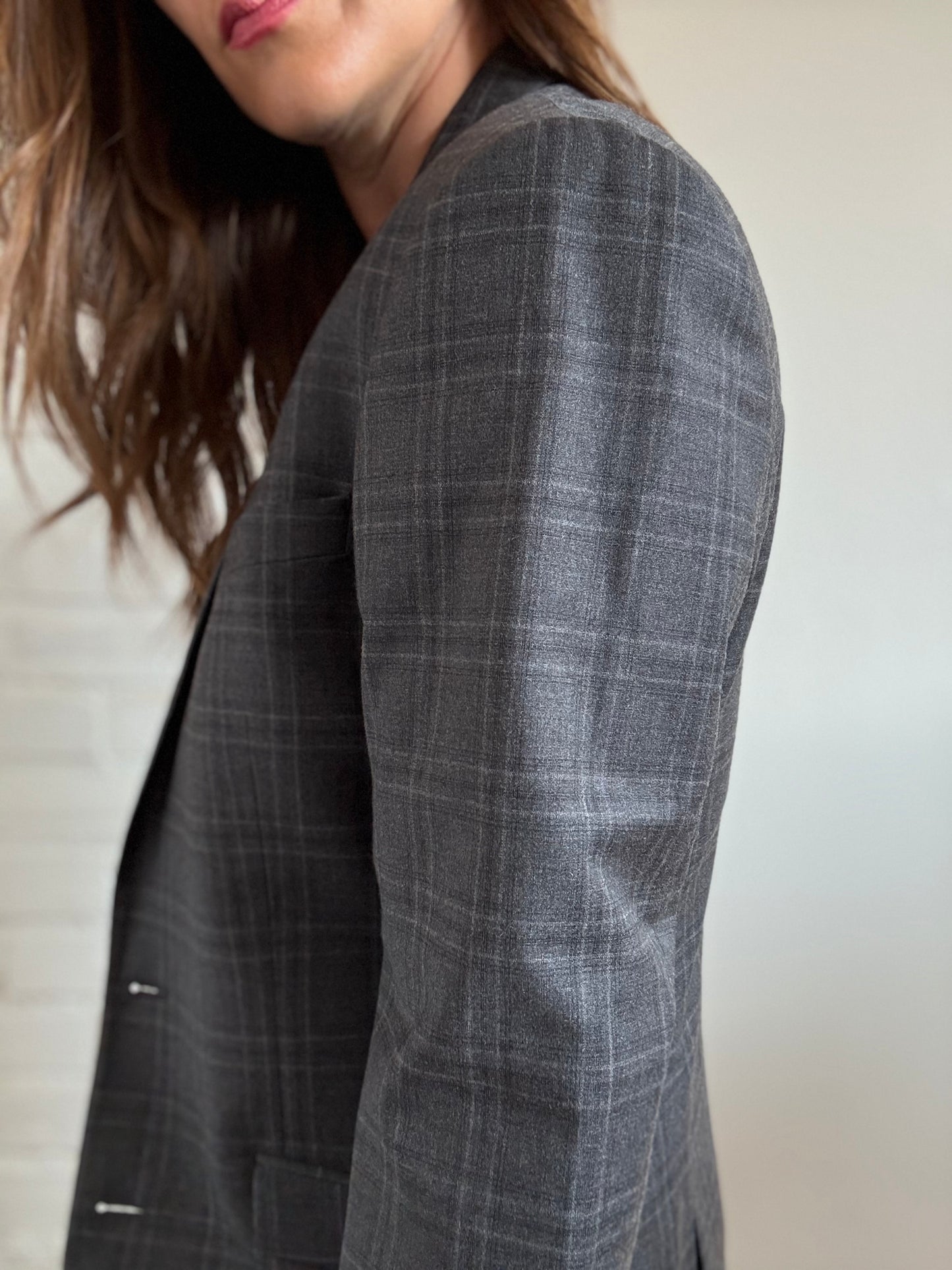 Tiger of Sweden Plaid Blazer - Size L