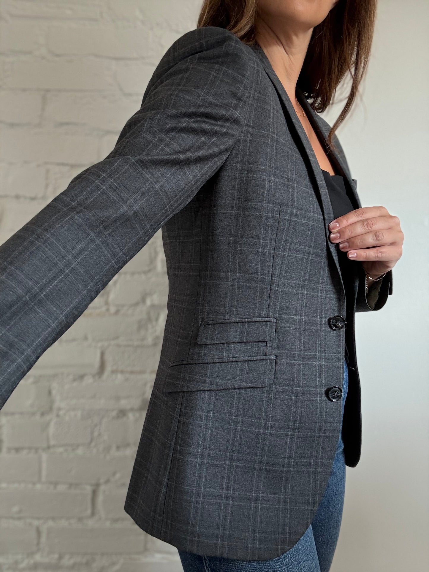 Tiger of Sweden Plaid Blazer - Size L
