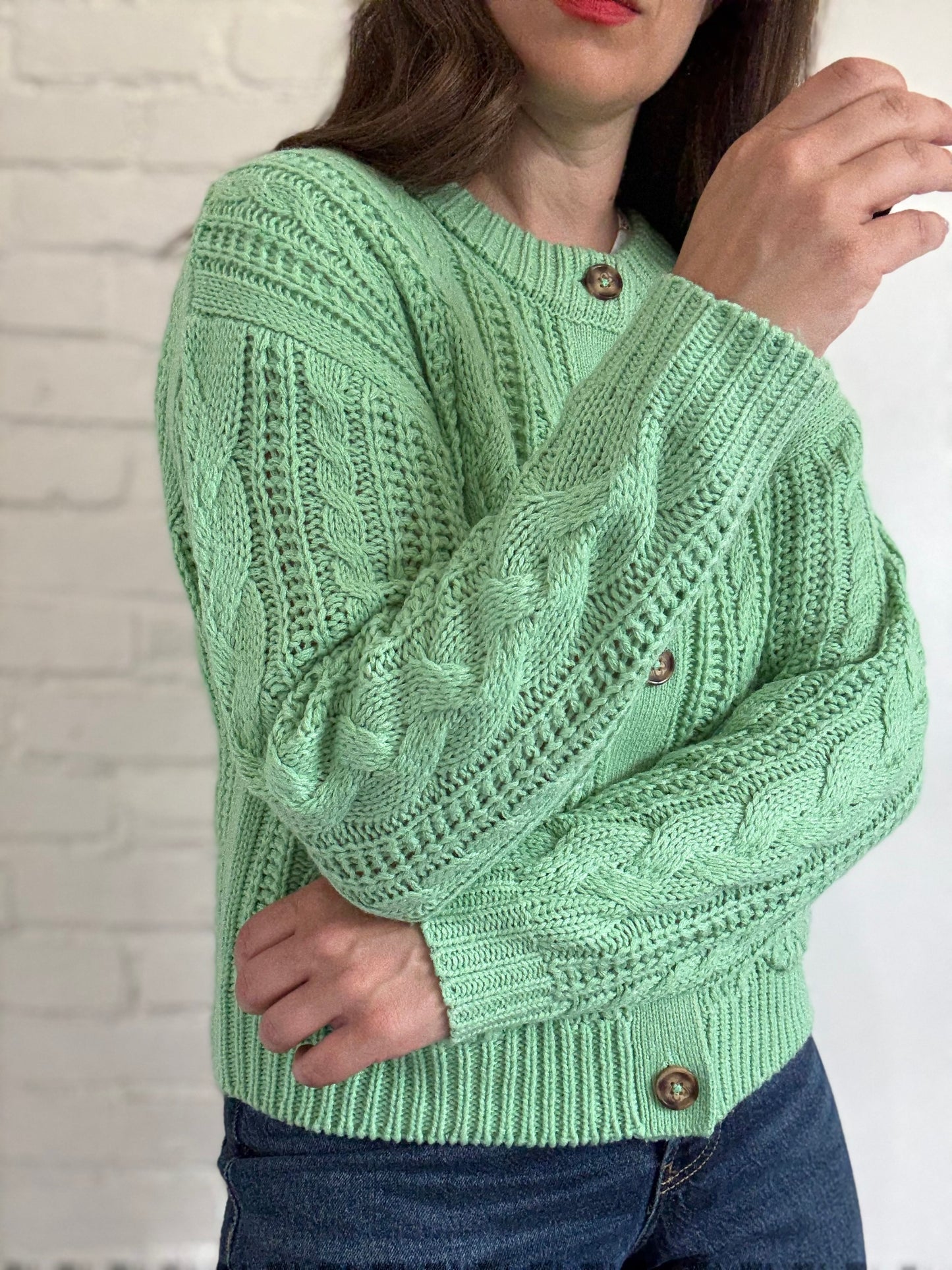 Ichi Ihalisia Knit Cardigan - Size M (oversized)