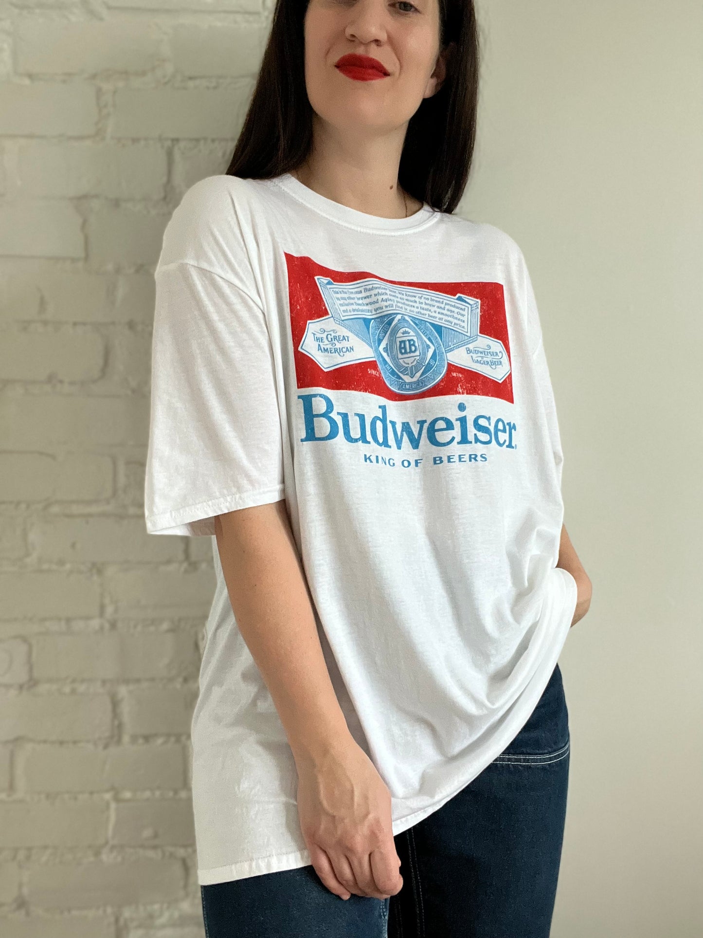 Oversized Budweiser T-Shirt - Size XL