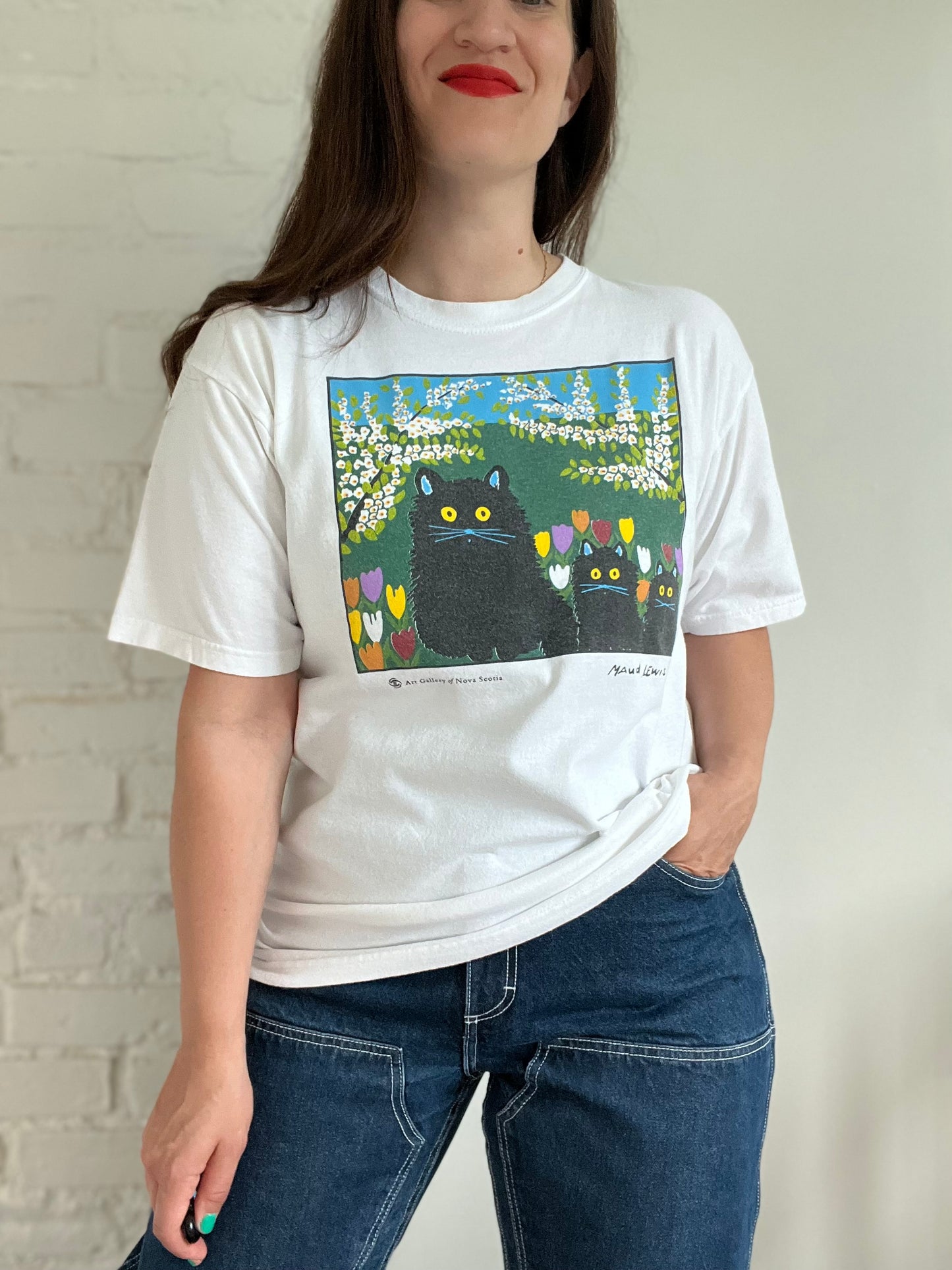 1996 Maud Lewis "Three Black Cats" - Size M Unisex